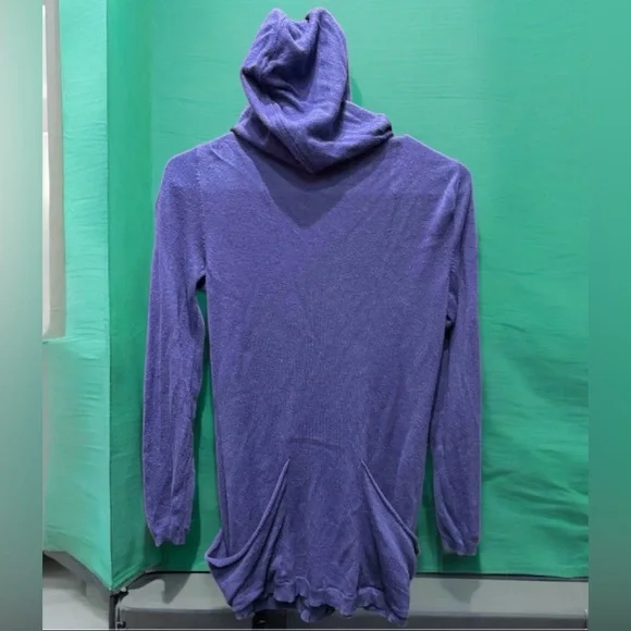 Athleta Women's purple Cardigan with Zipper & hood SMALL - Picture 2 of 5